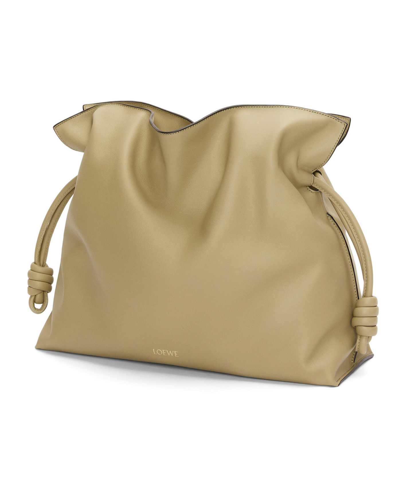 Loewe Mini Puzzle Leather Shoulder Bag In Nude