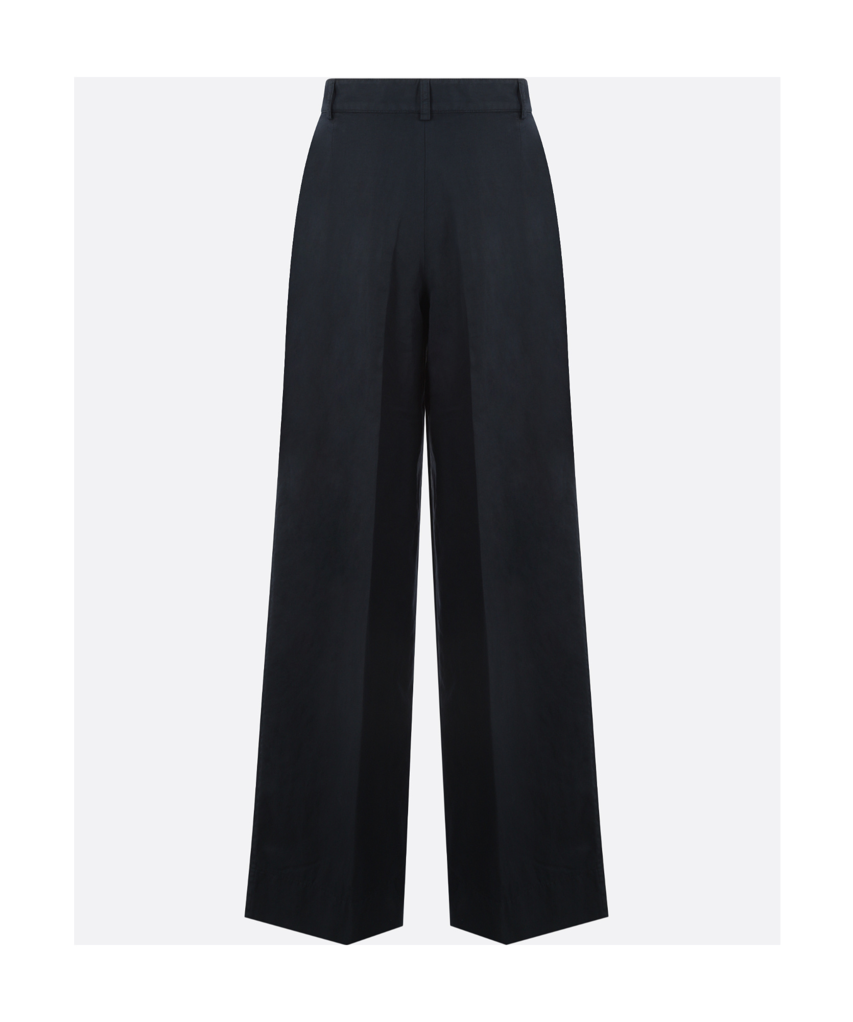 Aspesi High-waist Palazzo Pants In Black
