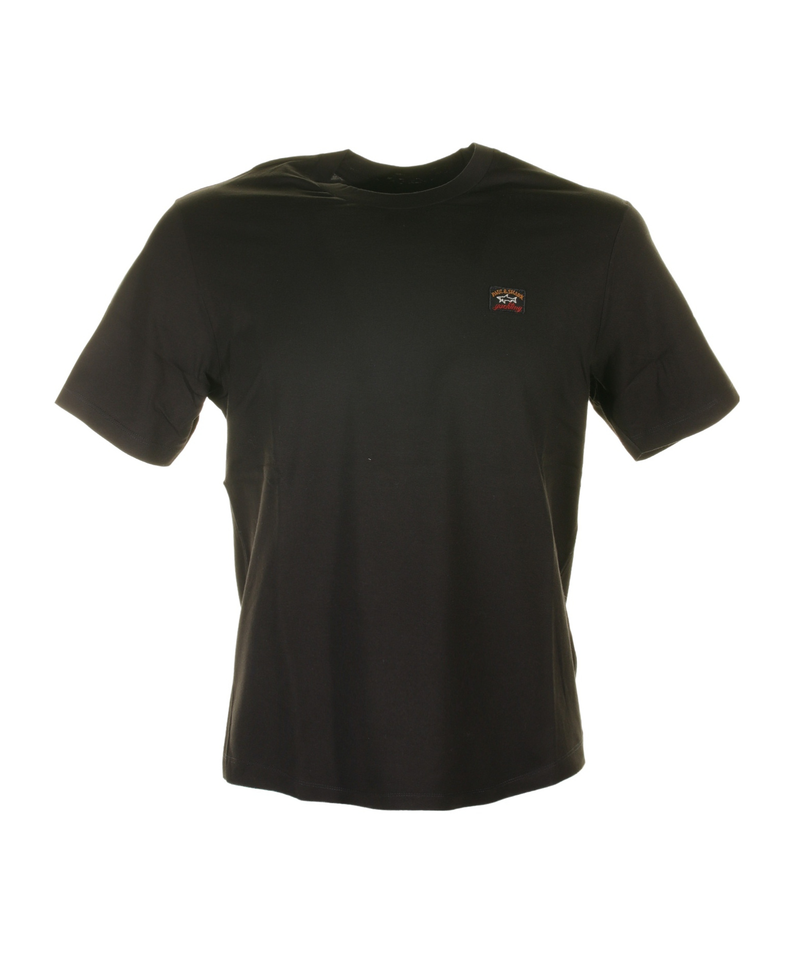 Shop Paul & Shark Logo Round-necked T-shirt In Black