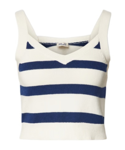 Baum Und Pferdgarten Celly Top Checked And Striped Pattern In White