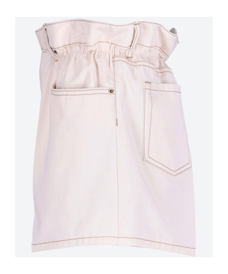 Miu Miu Logo Shorts In White