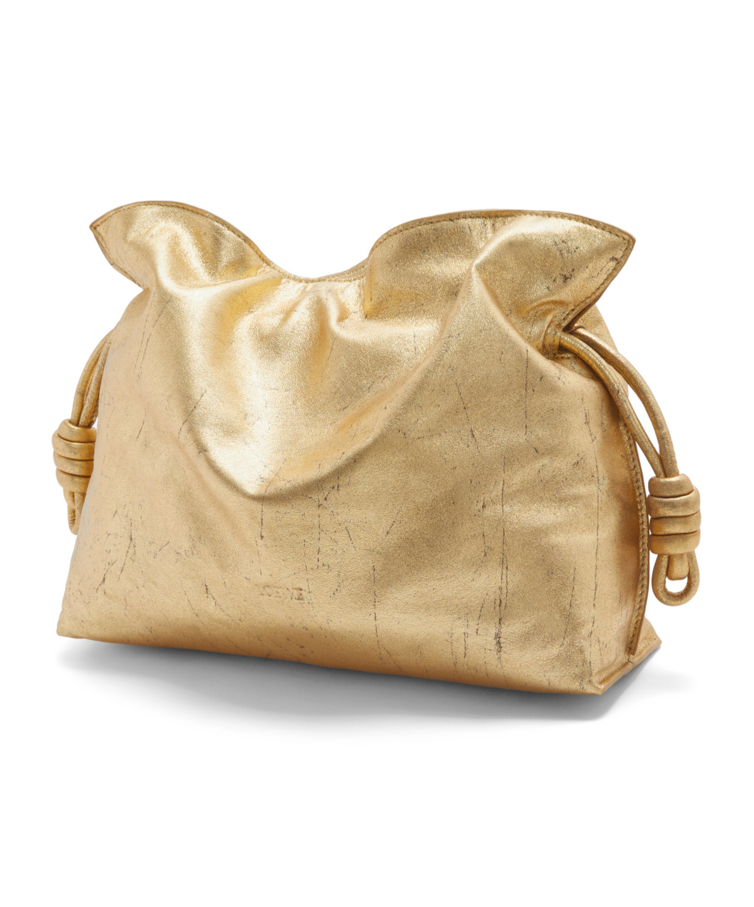Loewe Flamenco Mini Leather Clutch Bag In Yellow