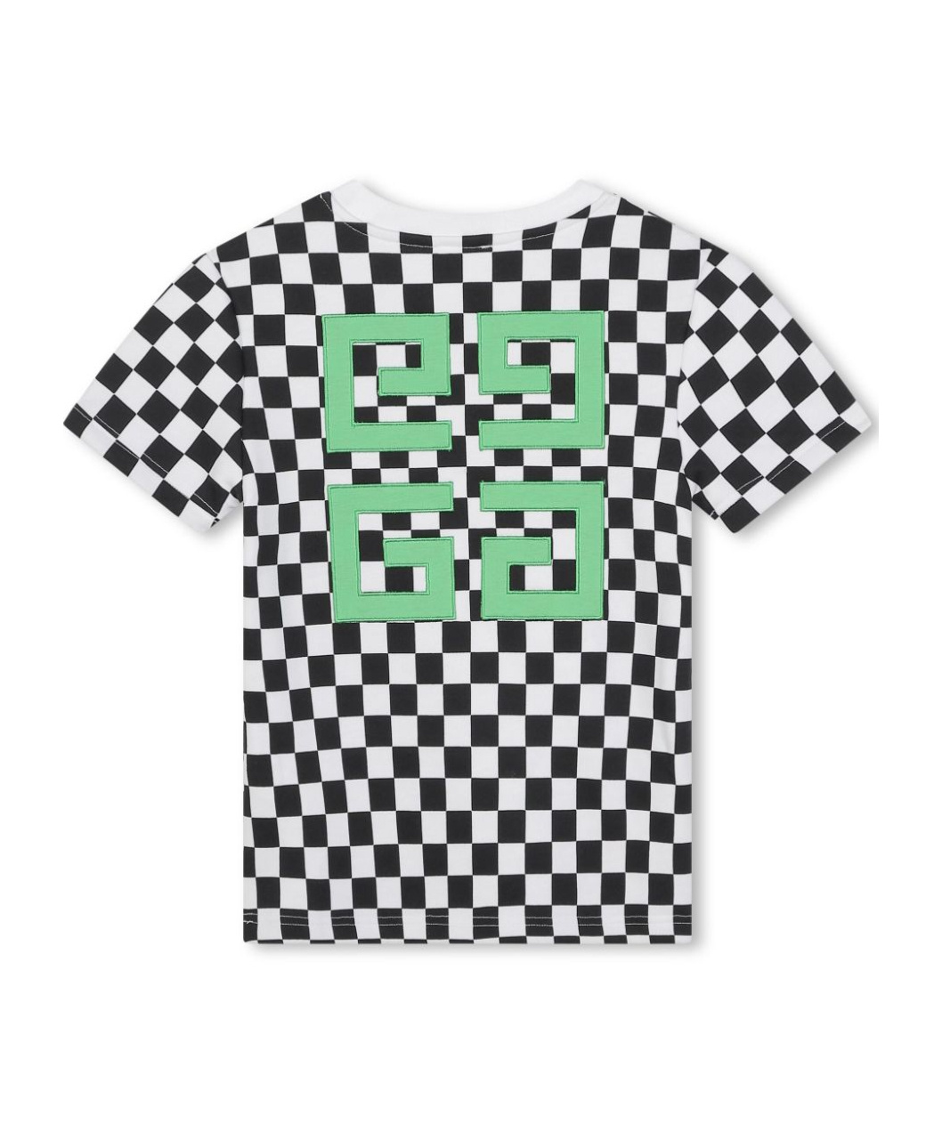 Shop Givenchy 4g Check-pattern T-shirt In White