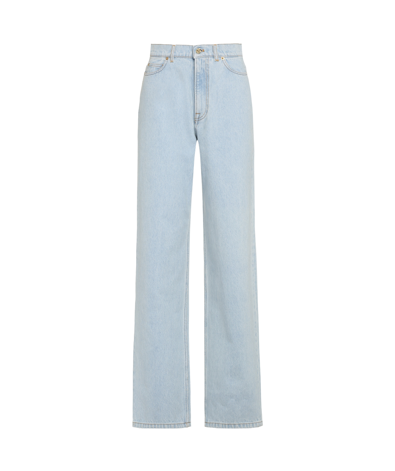 Nina Ricci Logo-patch High-rise Boyfriend Jeans In Gray