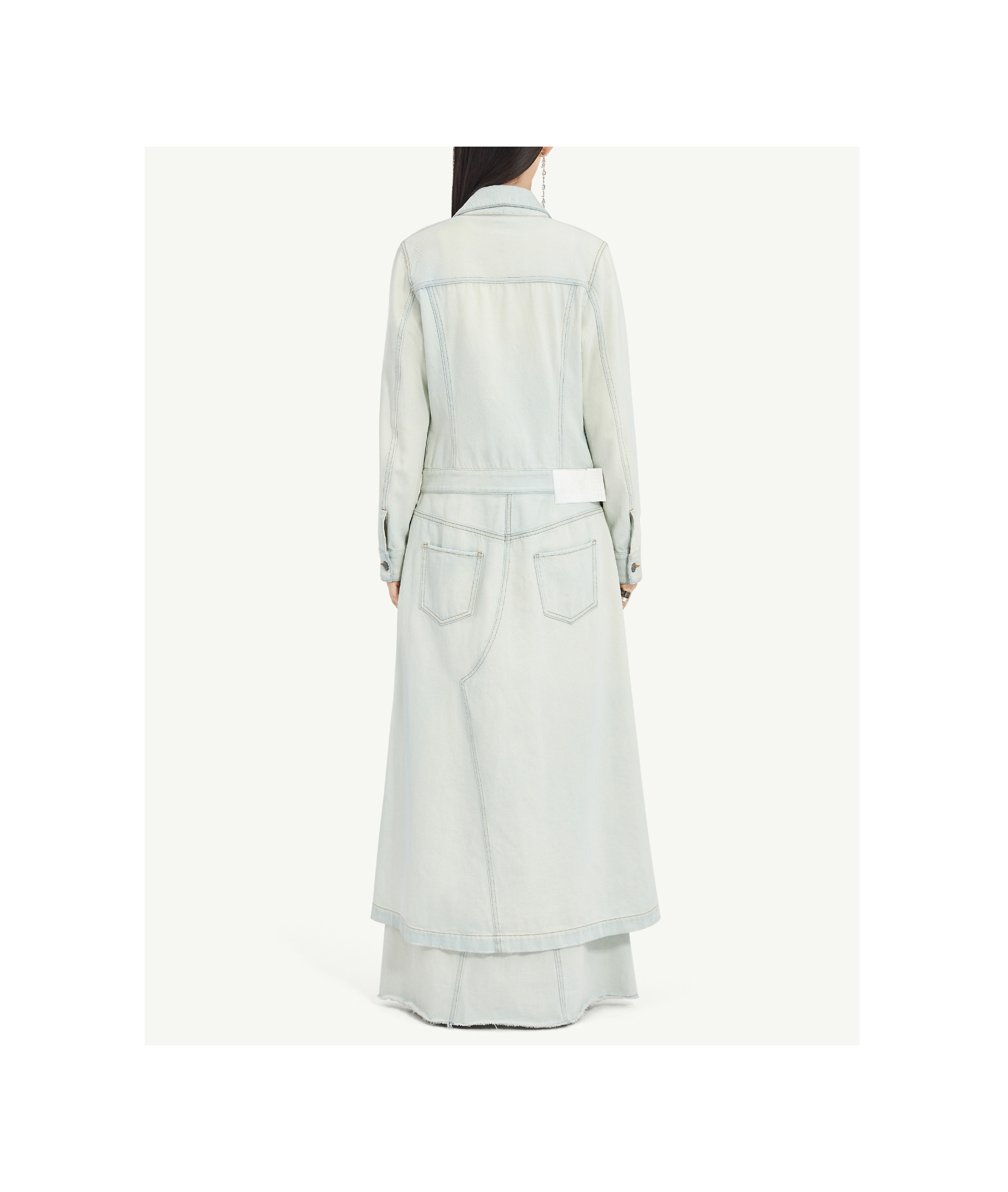 MM6 MAISON MARGIELA LIGHTWEIGHT LONG DENIM COAT