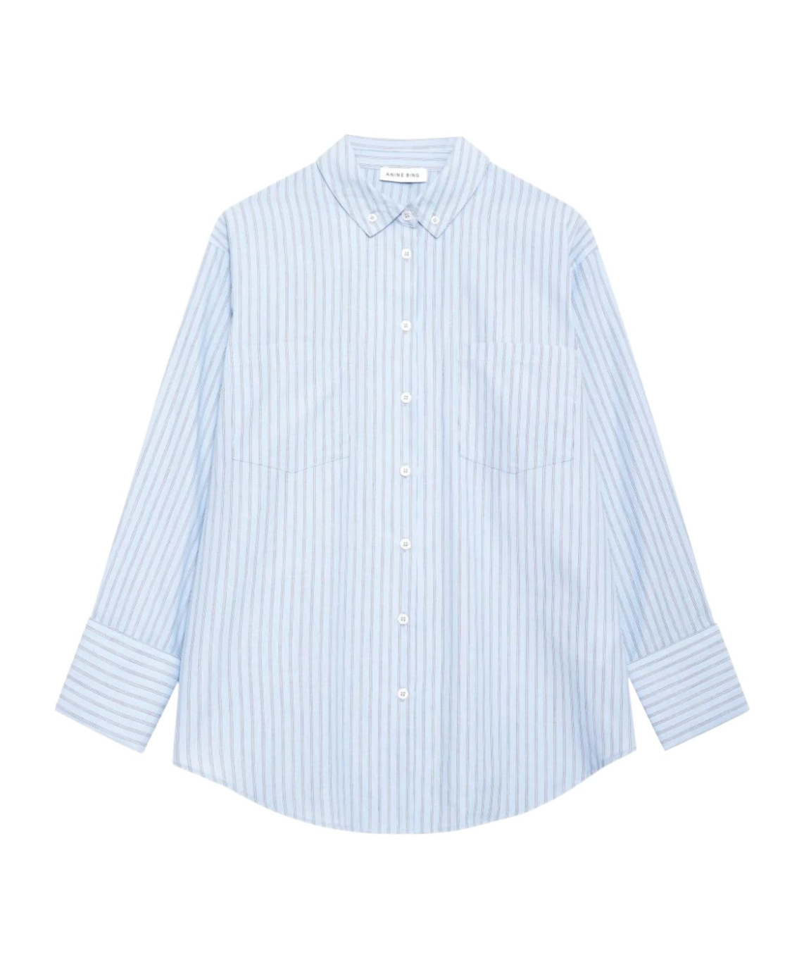 Anine Bing Catherine Striped Shirt In White