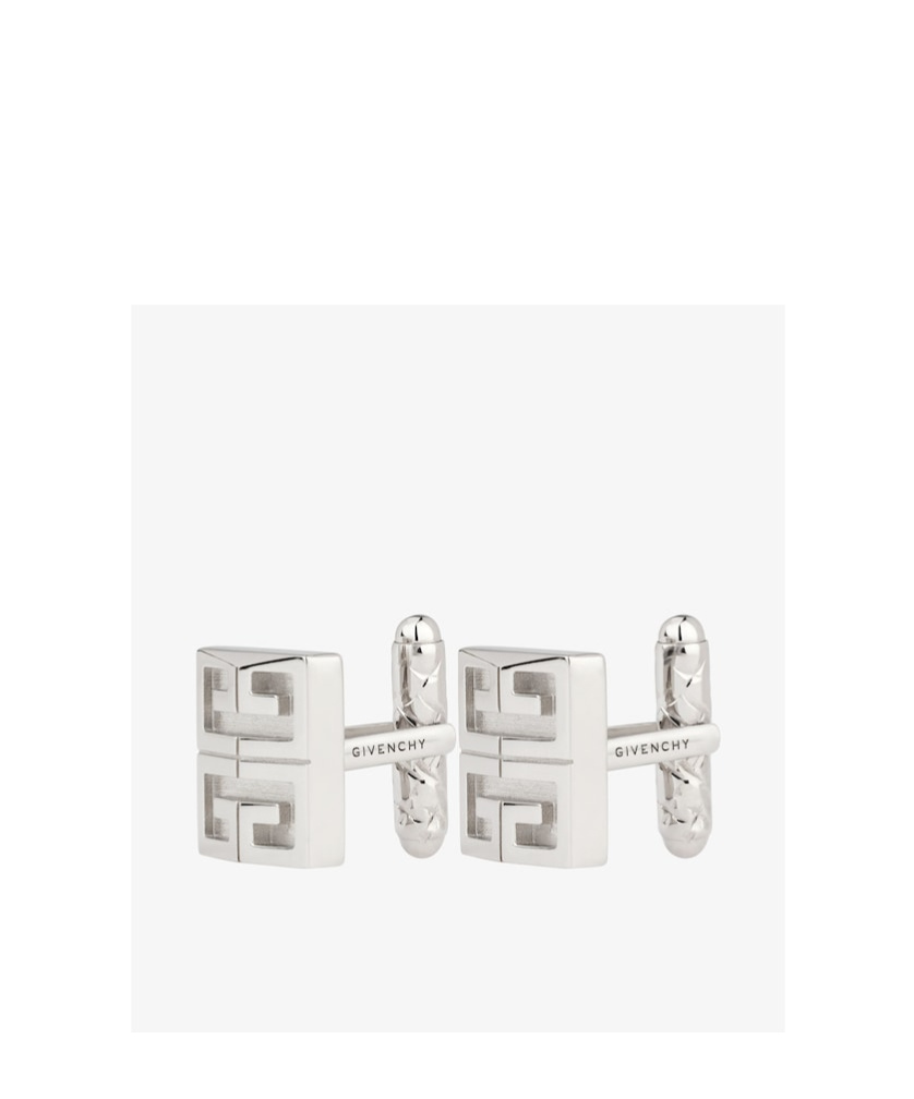 Givenchy 4g Cufflinks In Metal In White