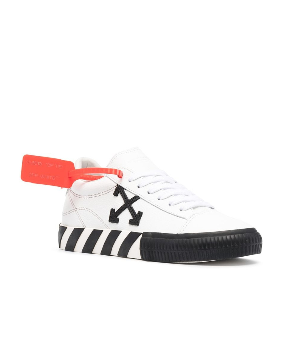 Off-white Vulcanized Low-top Sneakers In White
