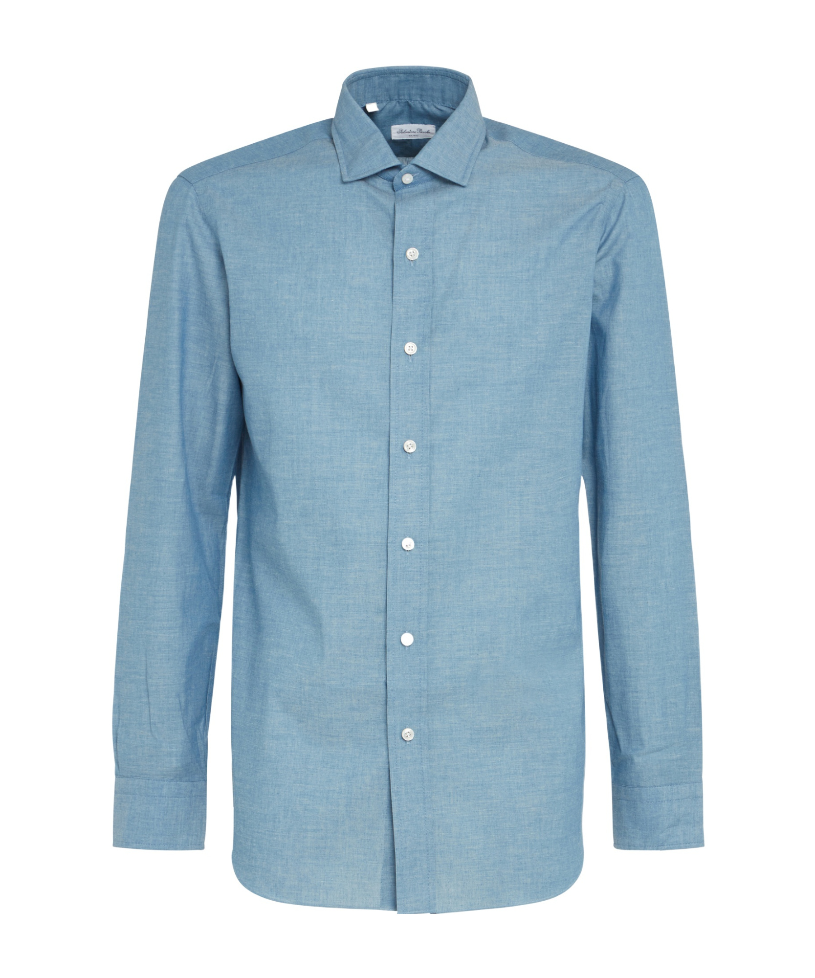 Salvatore Piccolo Button-up Long-sleeved Shirt In Blue