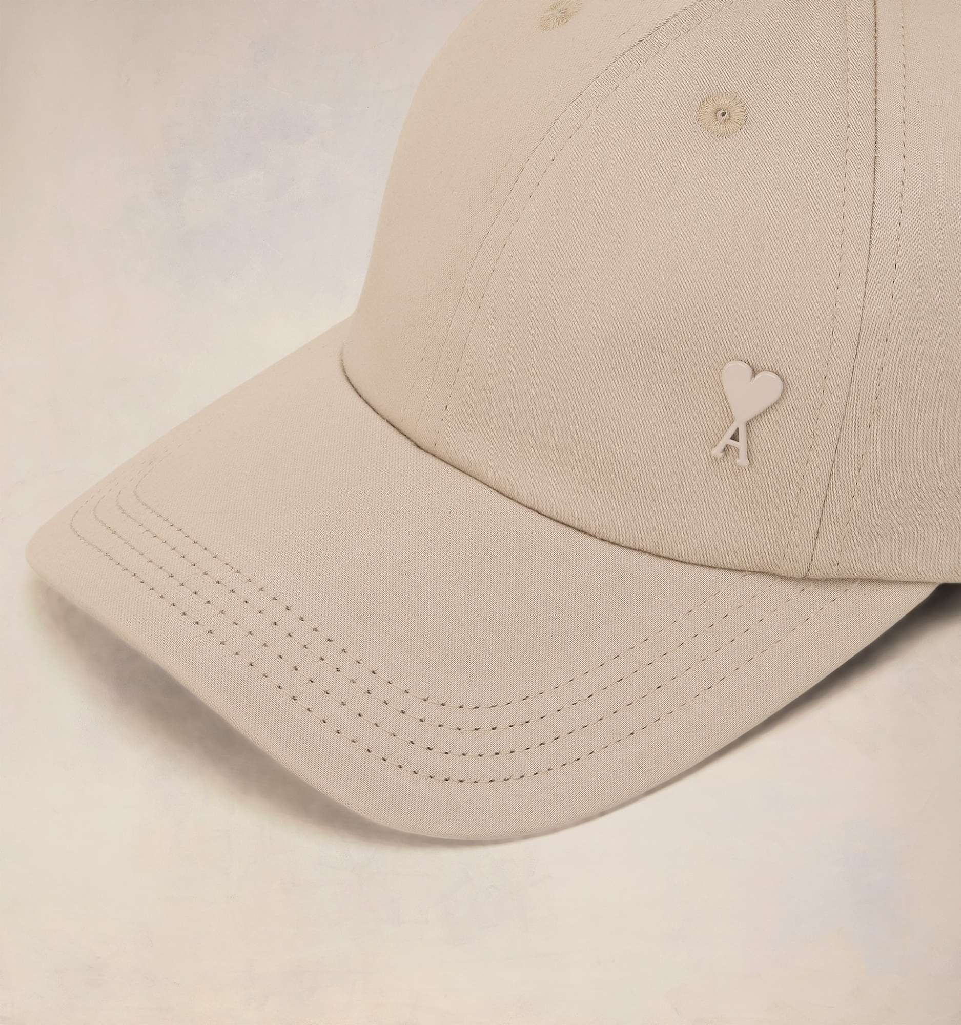 Ami Alexandre Mattiussi Ami Paris Ami De Coeur Logo Plaque Baseball Cap In Nude