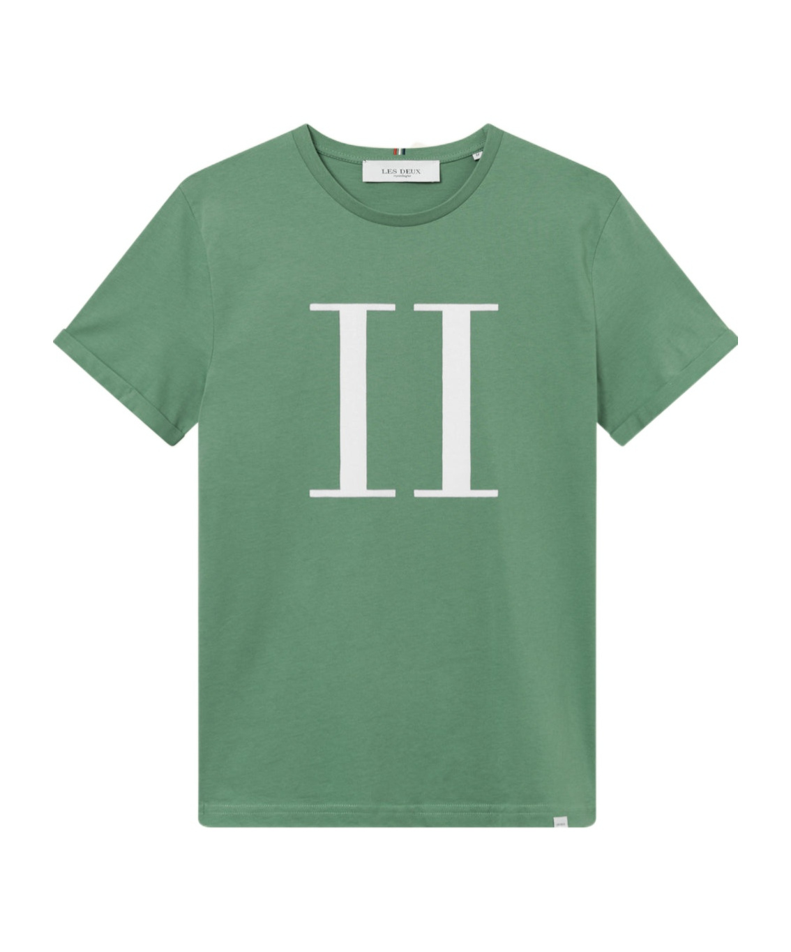Les Deux T-shirt With Round Neck And Short Sleeves In Green
