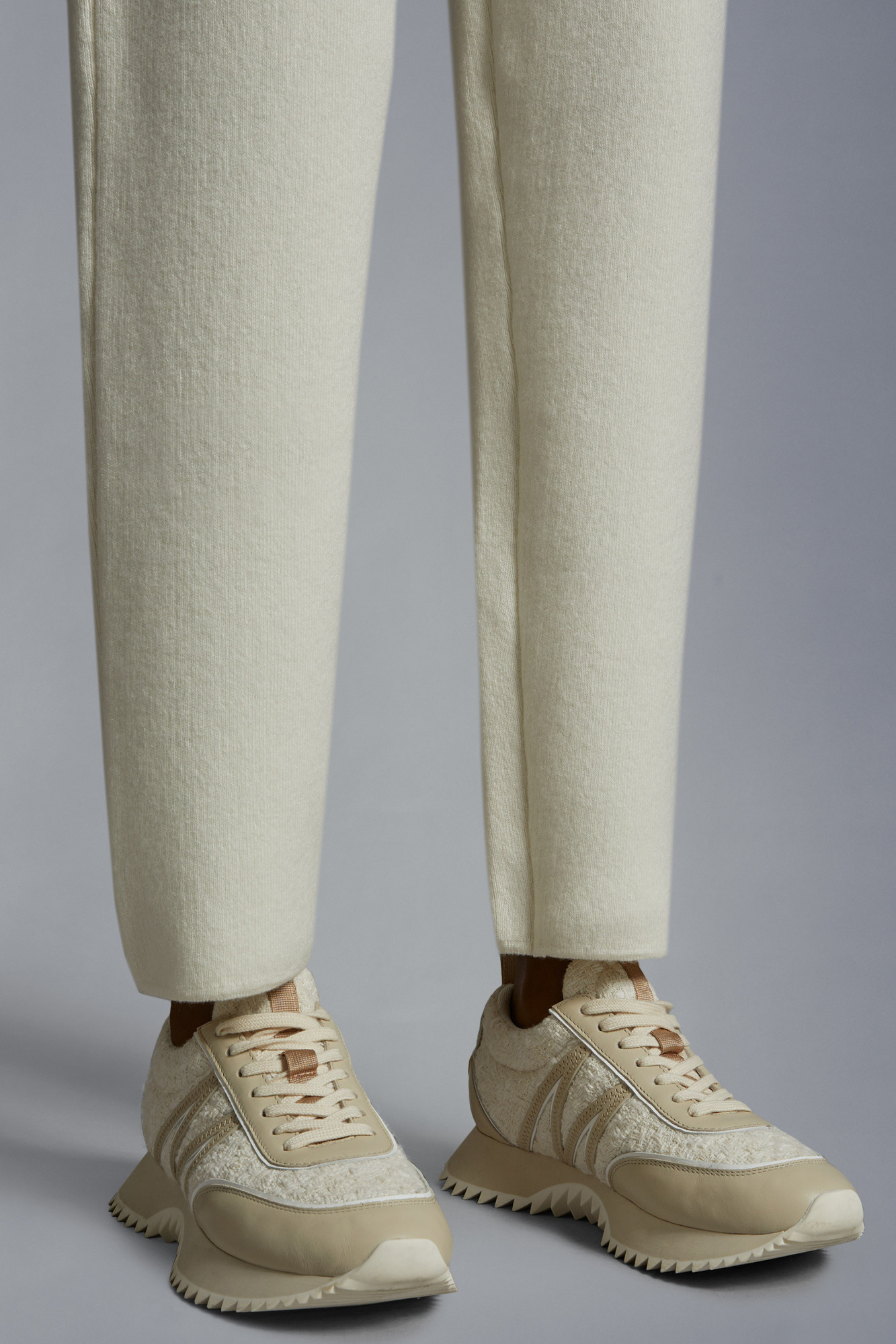 Moncler Pacey Low Top Sneakers In White