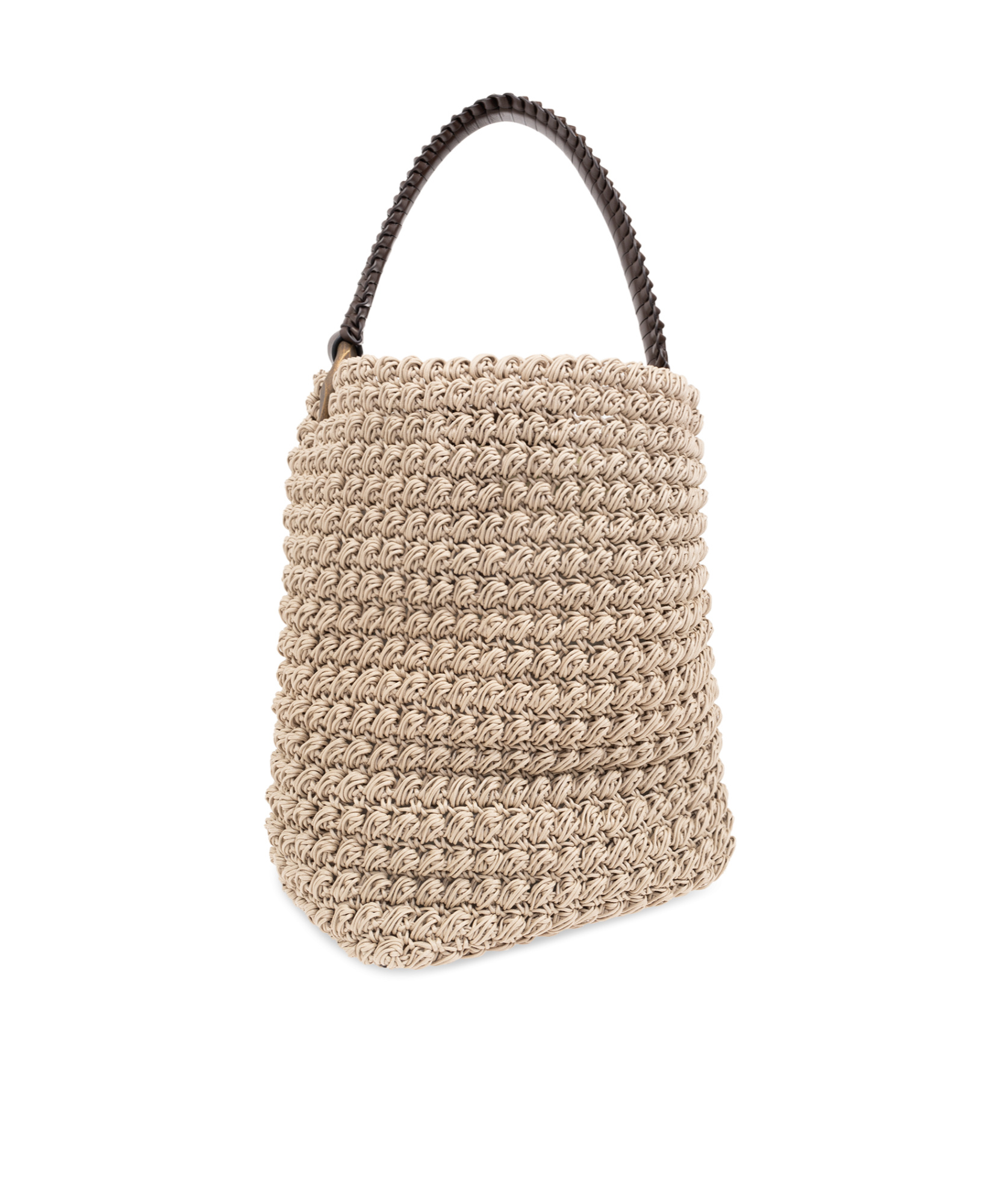 Jw Anderson Large Jwa Corner Bucket Bag In Nude