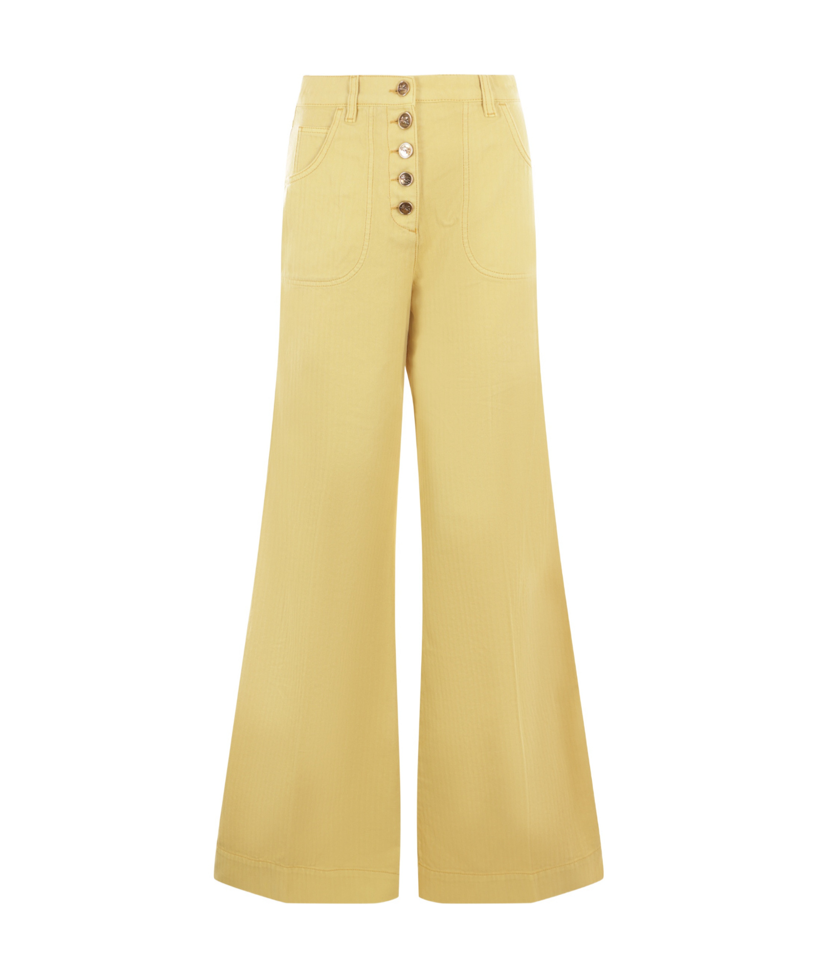 Etro Wide Leg In Yellow