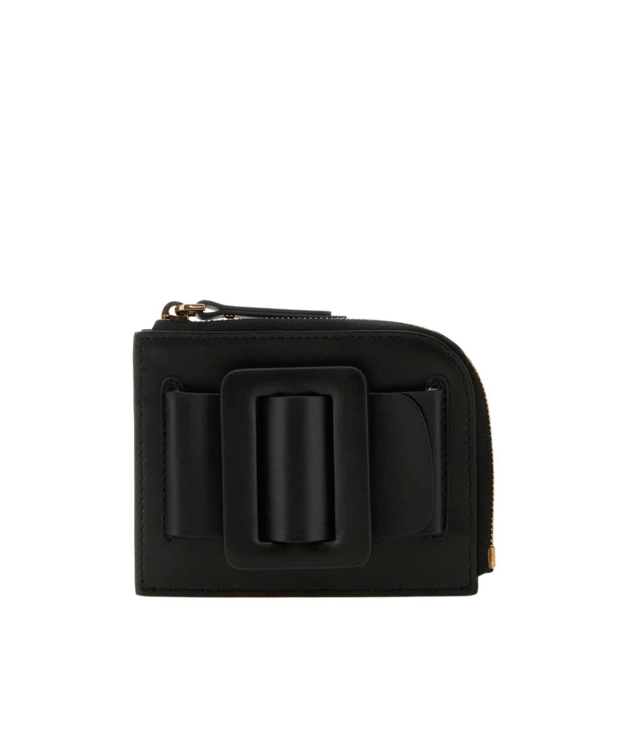 Boyy Buckle-detailed Zipped Card Holder In Black