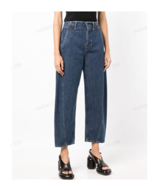 Studio Nicholson Logo Logo Denim Trousers In Blue