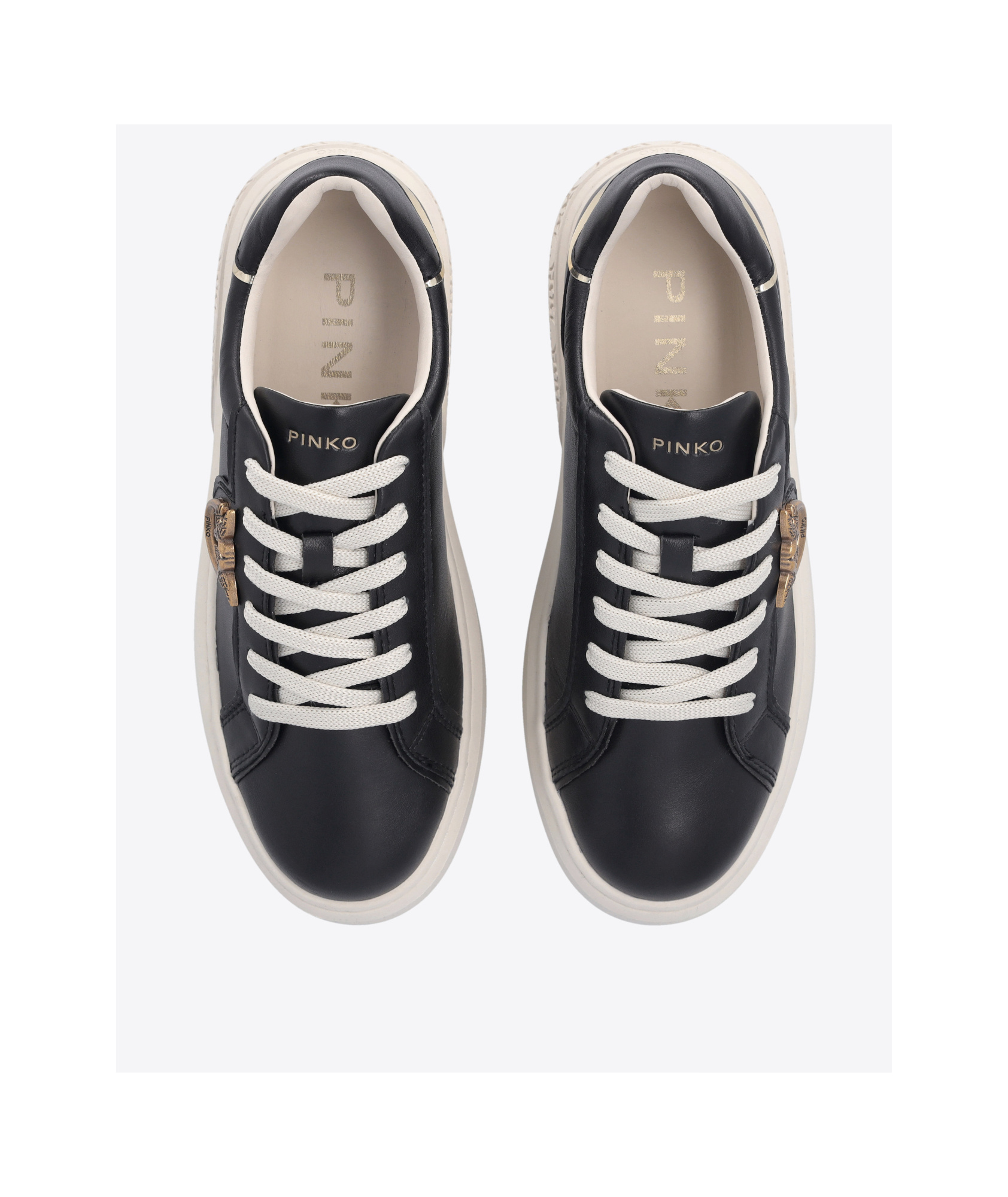 Shop Pinko Logo Detailed Platform Low-top Sneakers In White