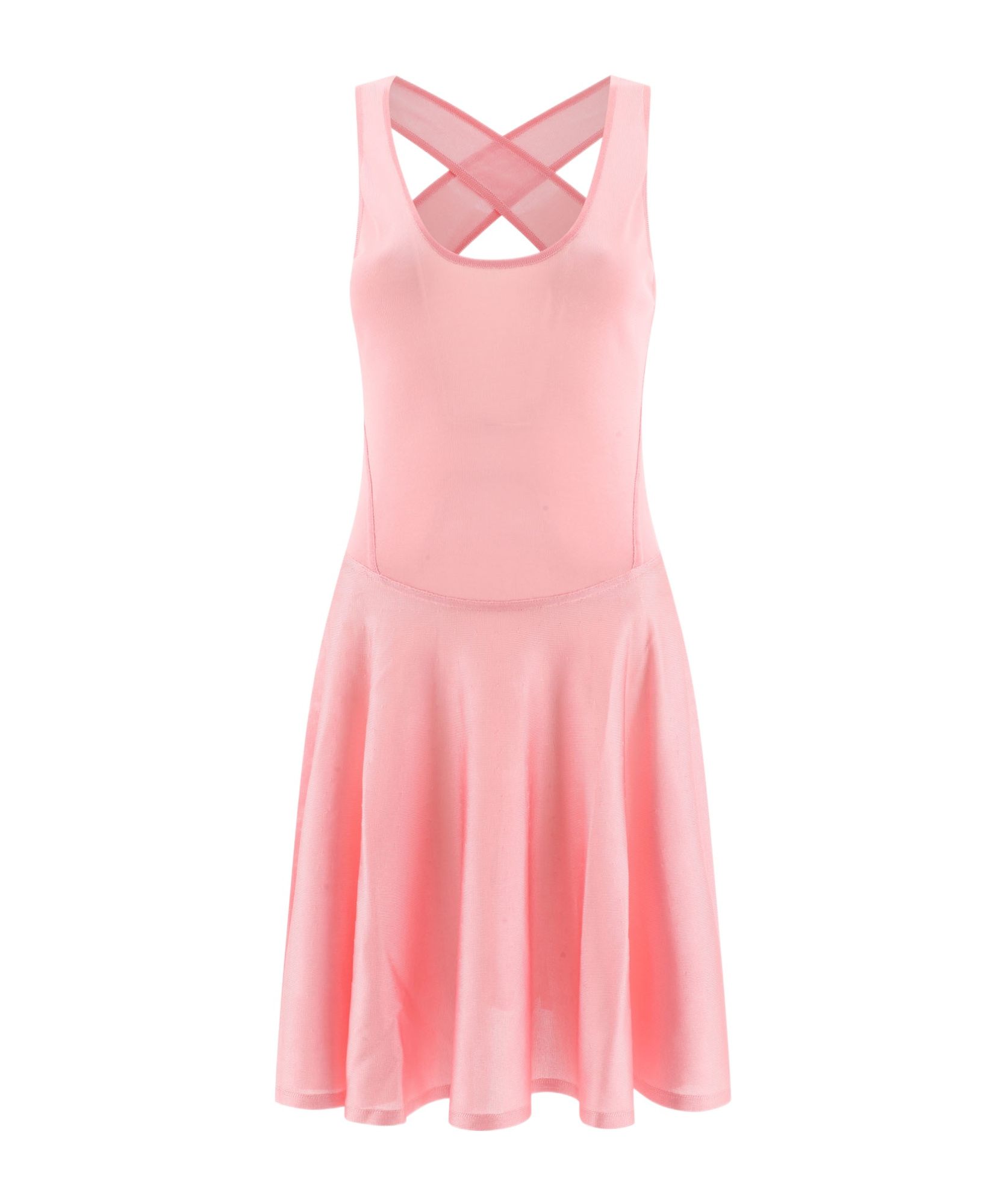 ALAÏA ALAÏA CRISS-CROSS OPEN BACK MINI DRESS