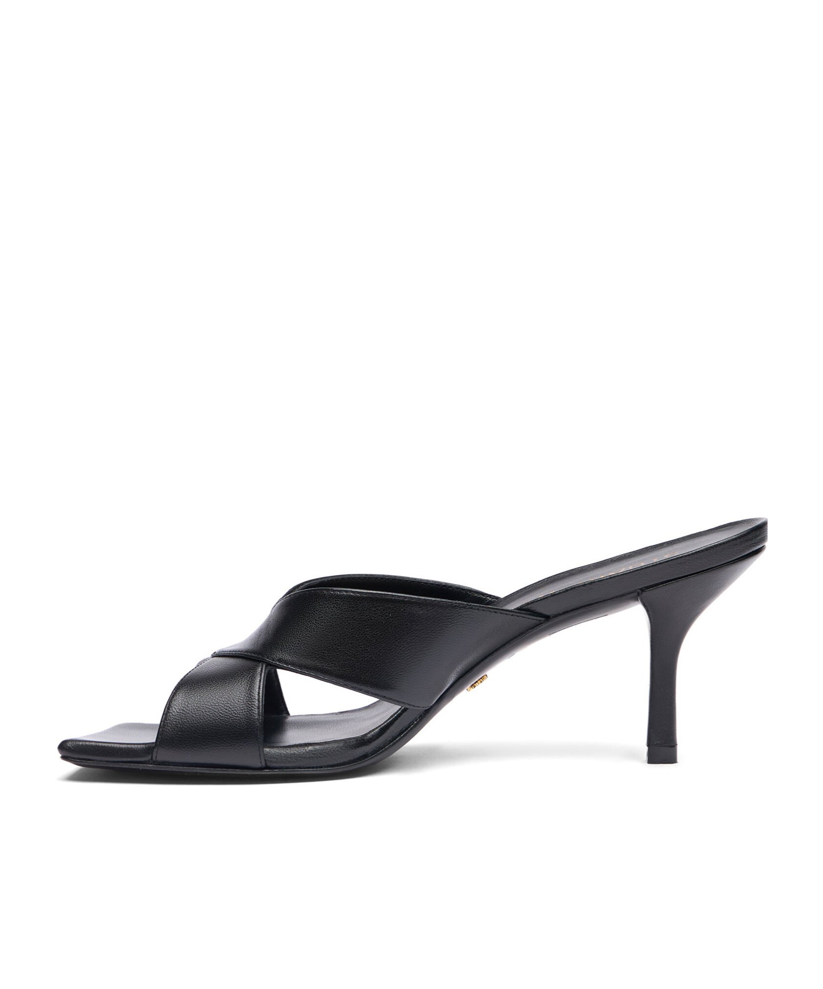 Stuart Weitzman Carmen Cross-belt High-heeled Sandals In Black