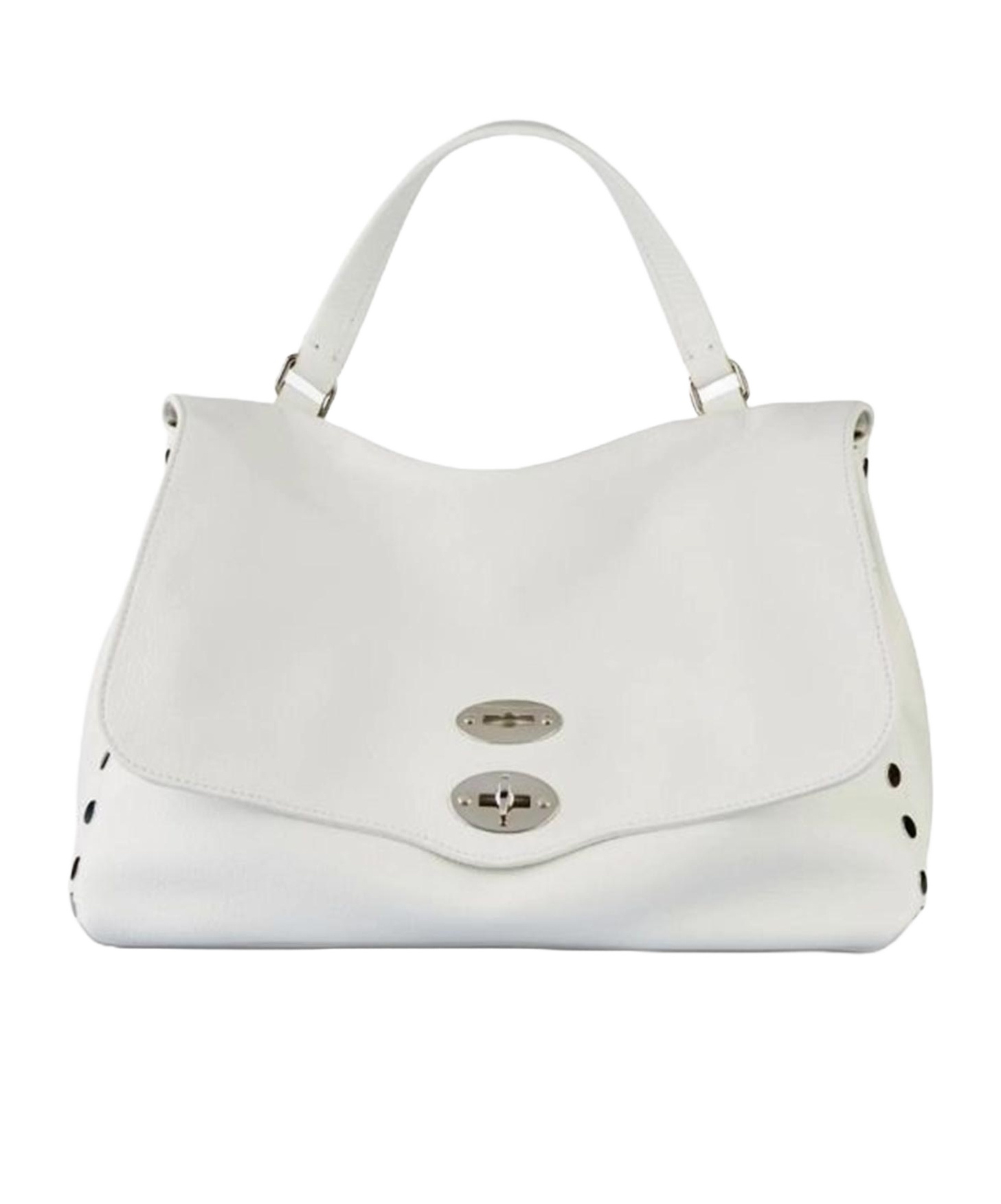 Zanellato Logo Shoulder Bag In White