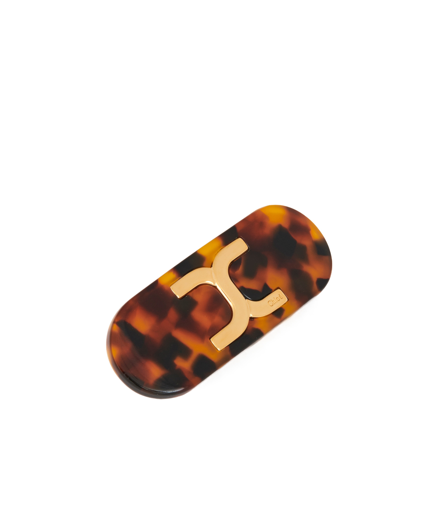 CHLOÉ LOGO-PLAQUE HAIR CLIP