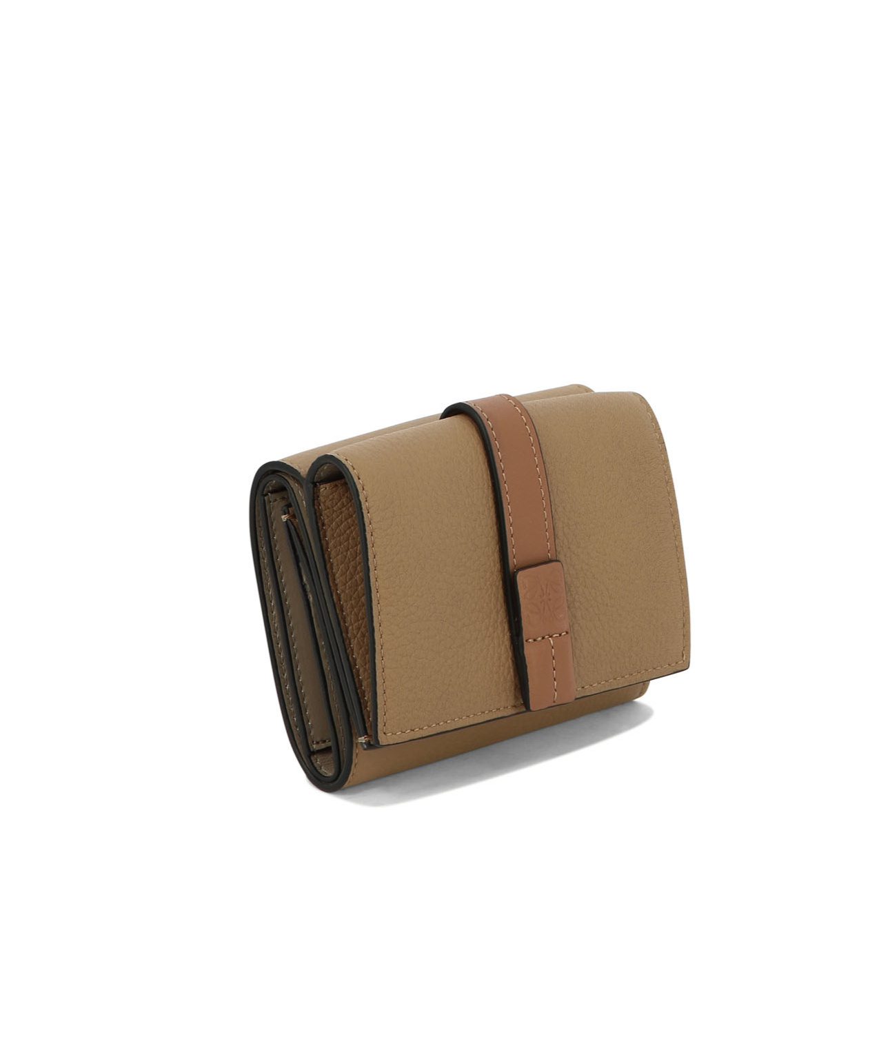 Loewe Three-fold Wallet In Brown