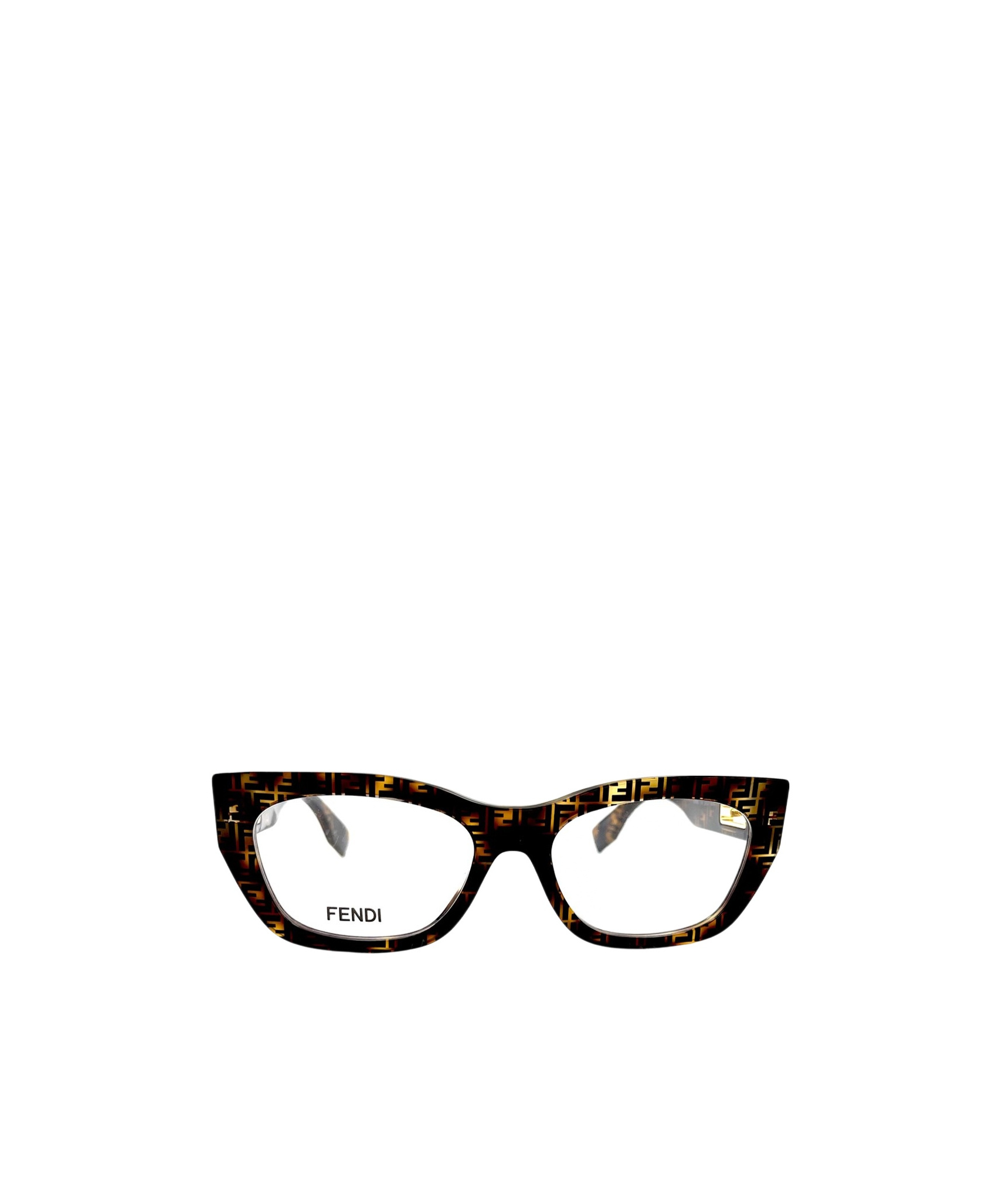 Fendi Eyewear Butterfly Frame Glasses In White