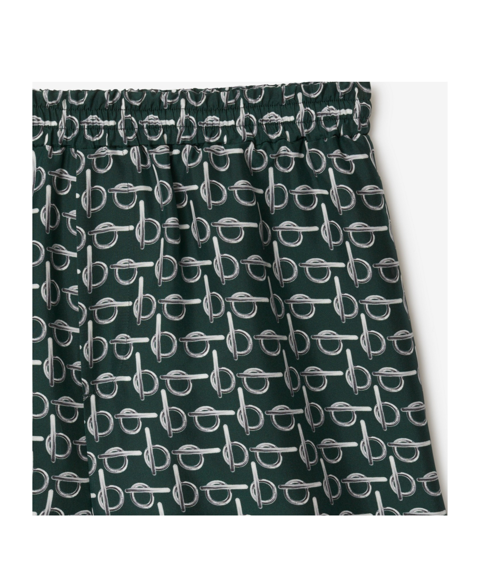 Shop Burberry B-print Silk In Green