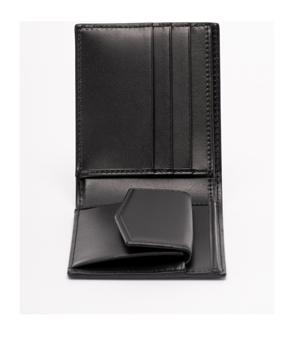 Dolce & Gabbana Logo-print Leather Wallet In Black