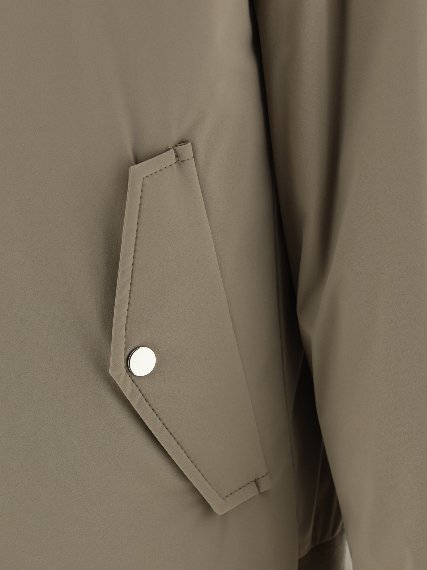 Moncler Albergian Shell Bomber Jacket In Gray