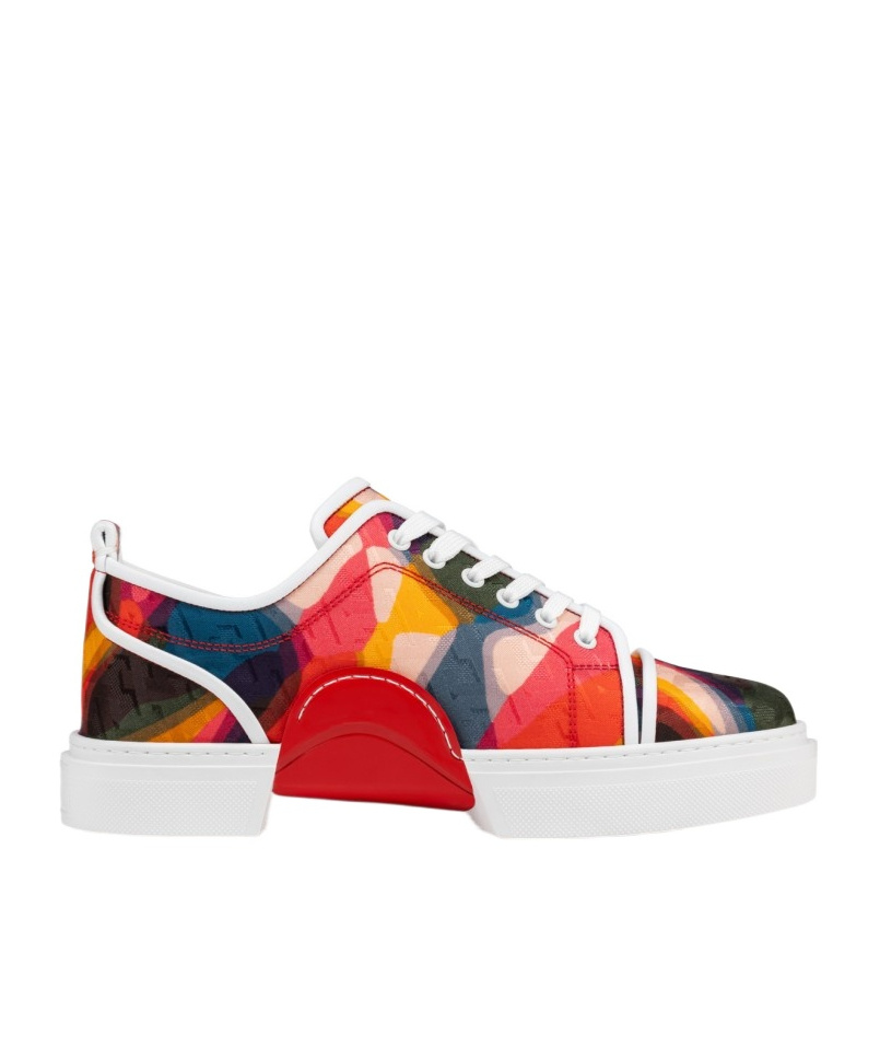 Christian Louboutin Round Head Low Upper Board Shoes In Multicolor