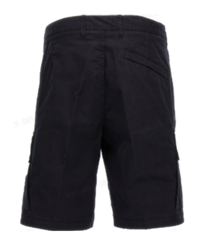 STONE ISLAND STONE ISLAND COMPASS-BADGE KNEE-LENGTH CARGO SHORTS 