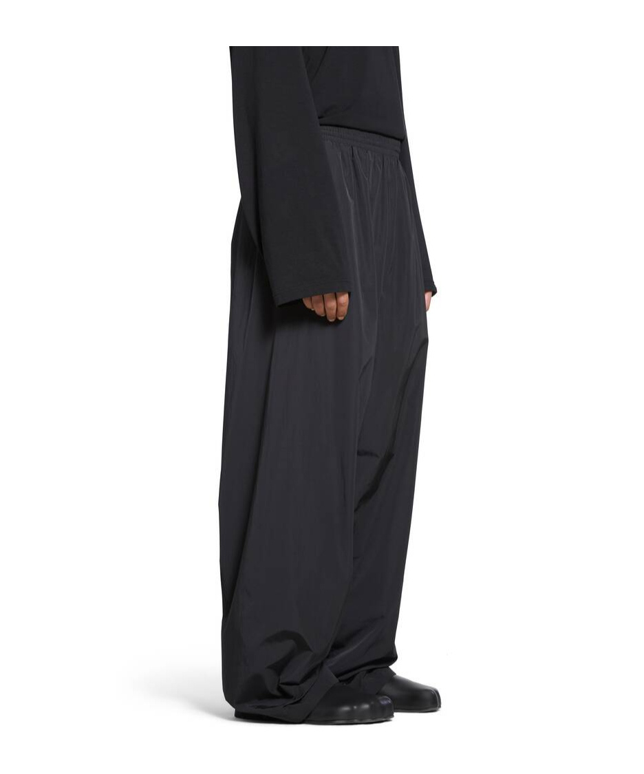 Balenciaga Wide-leg Track Pants In Black
