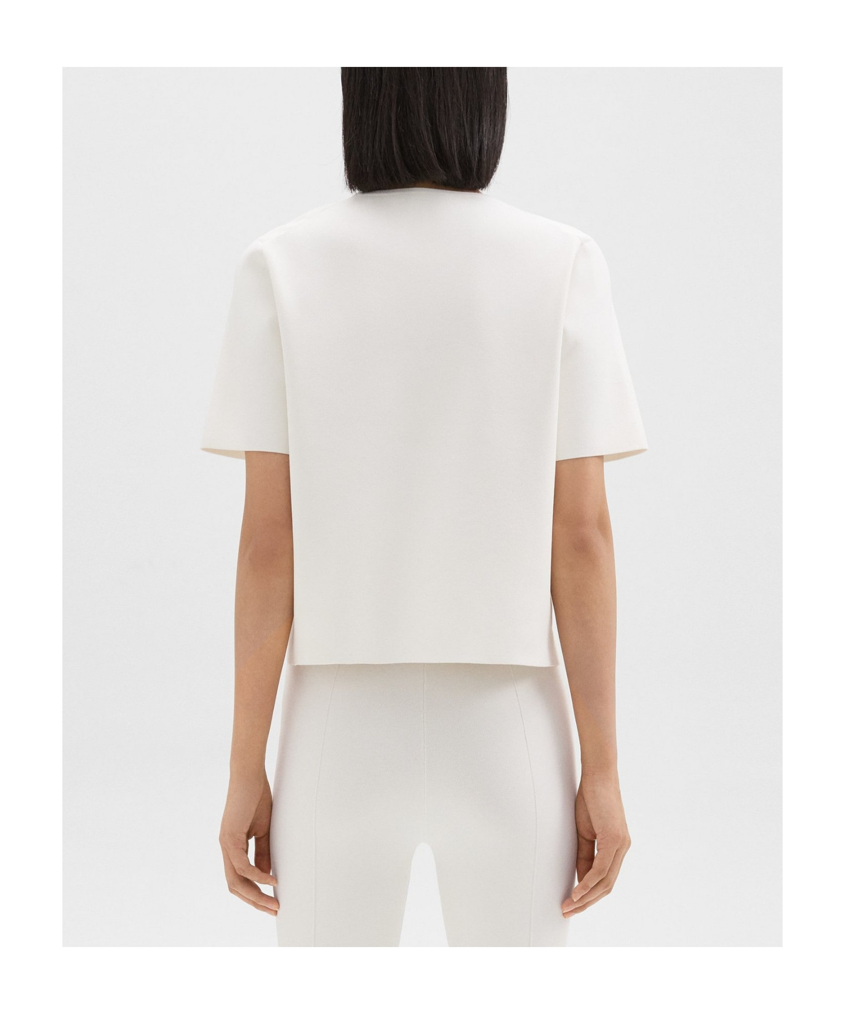 Theory Short-sleeve Jersey T-shirt In White