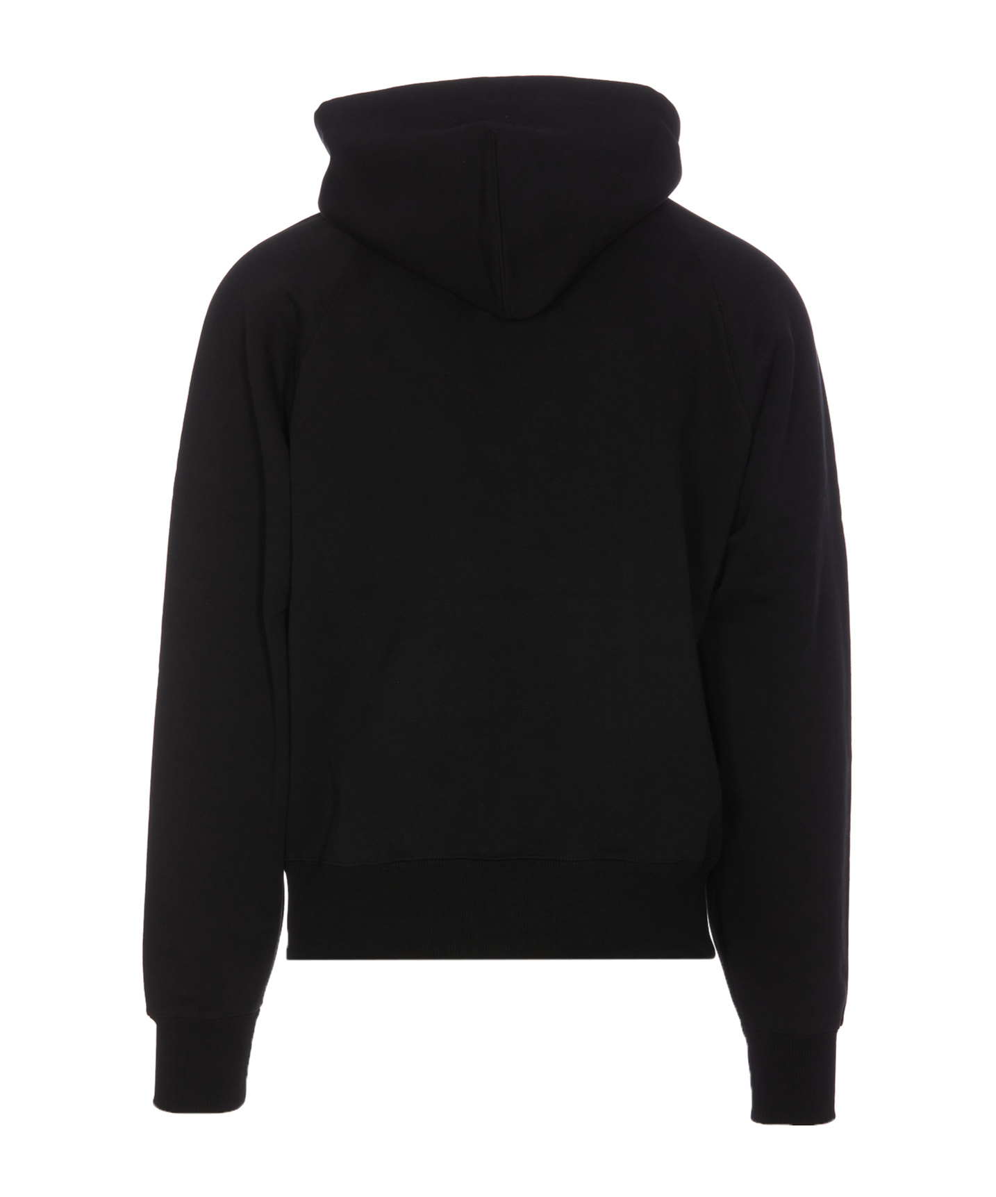 AMI ALEXANDRE MATTIUSSI AMI LOGO PRINTED DRAWSTRING HOODIE
