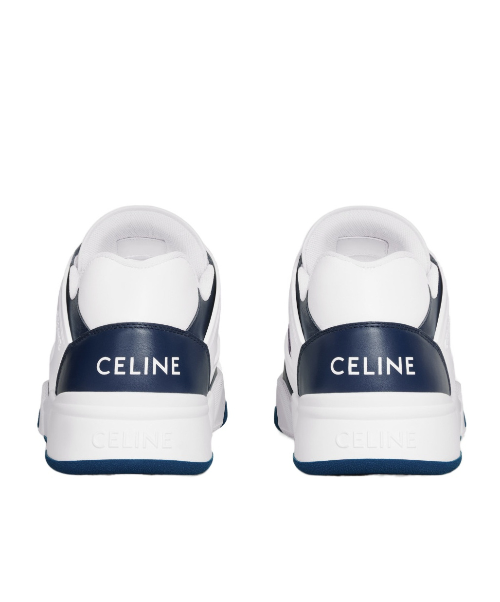 Celine Ct-07 Trainer Low-cut Calfskin Lacing Trainers In White