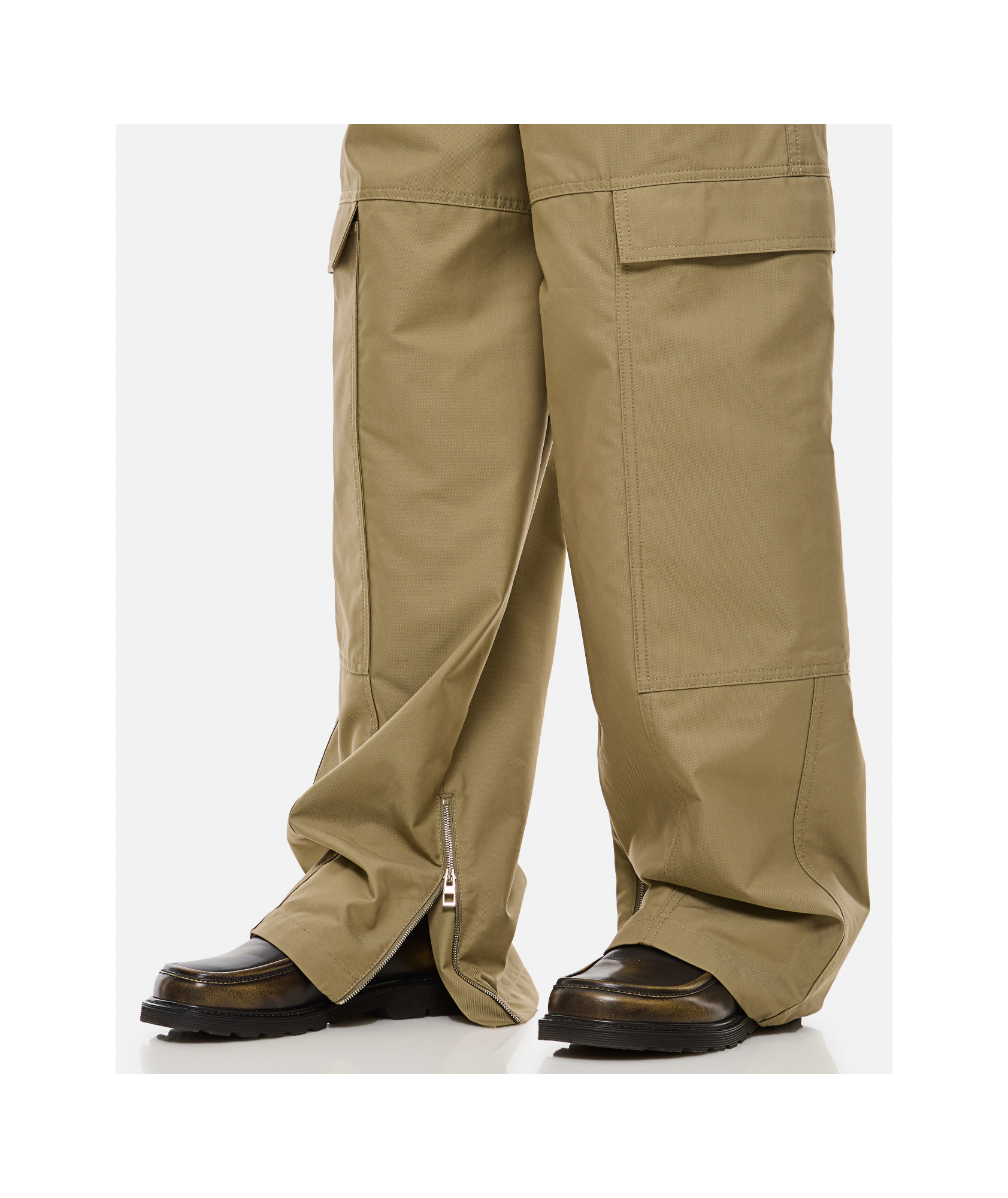 Loewe Beige Cargo Trousers In Green