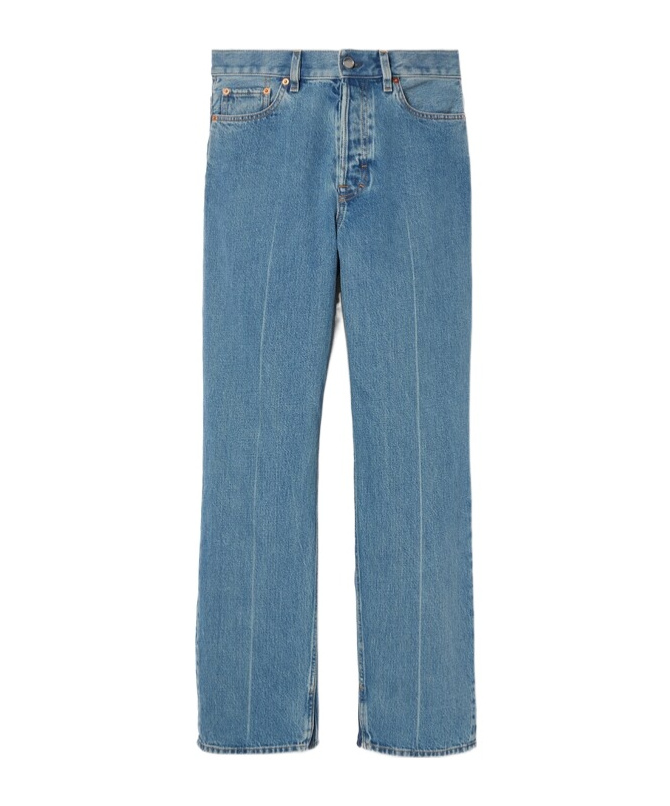 Gucci Horsebit-detail Straight-leg Jeans In Blue