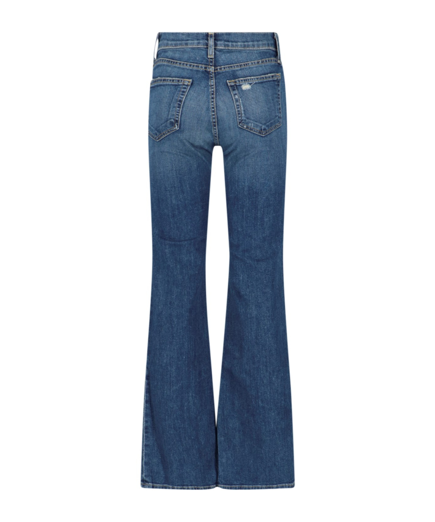 Nili Lotan Belt Loop Denim Trousers In Blue