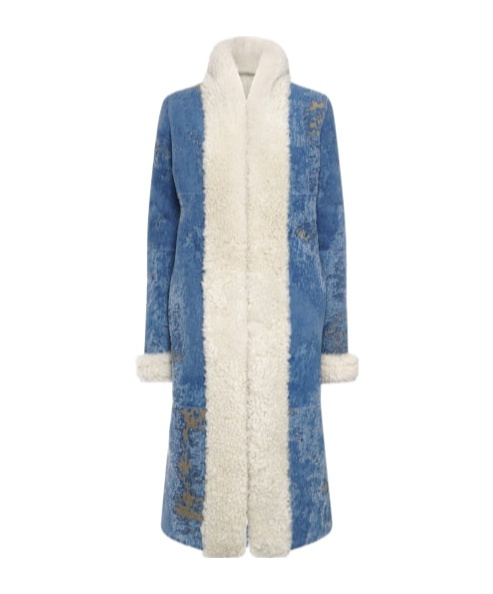Dolce & Gabbana Long-sleeved Medium Overcoat In Blue