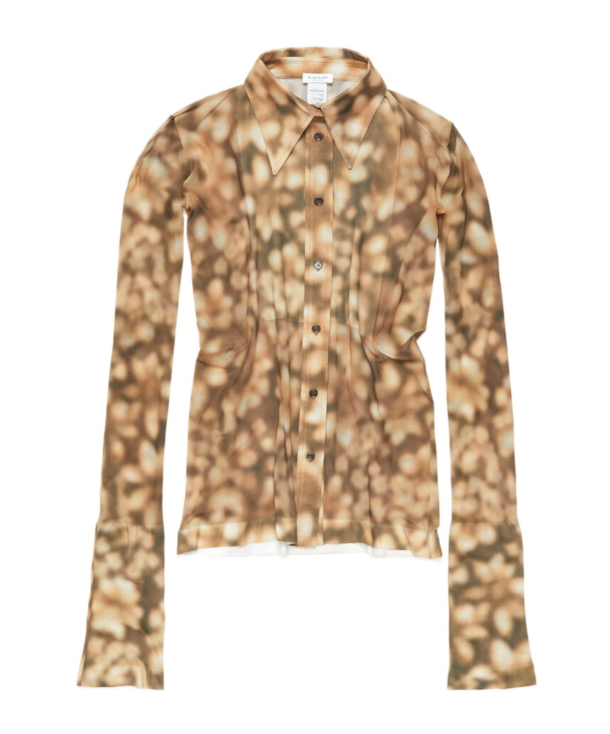 ACNE STUDIOS ABSTRACT-PRINT SHIRT