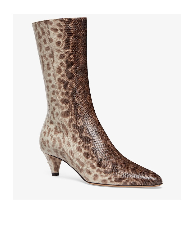 Fendi Mid-heeled Boots In Nude