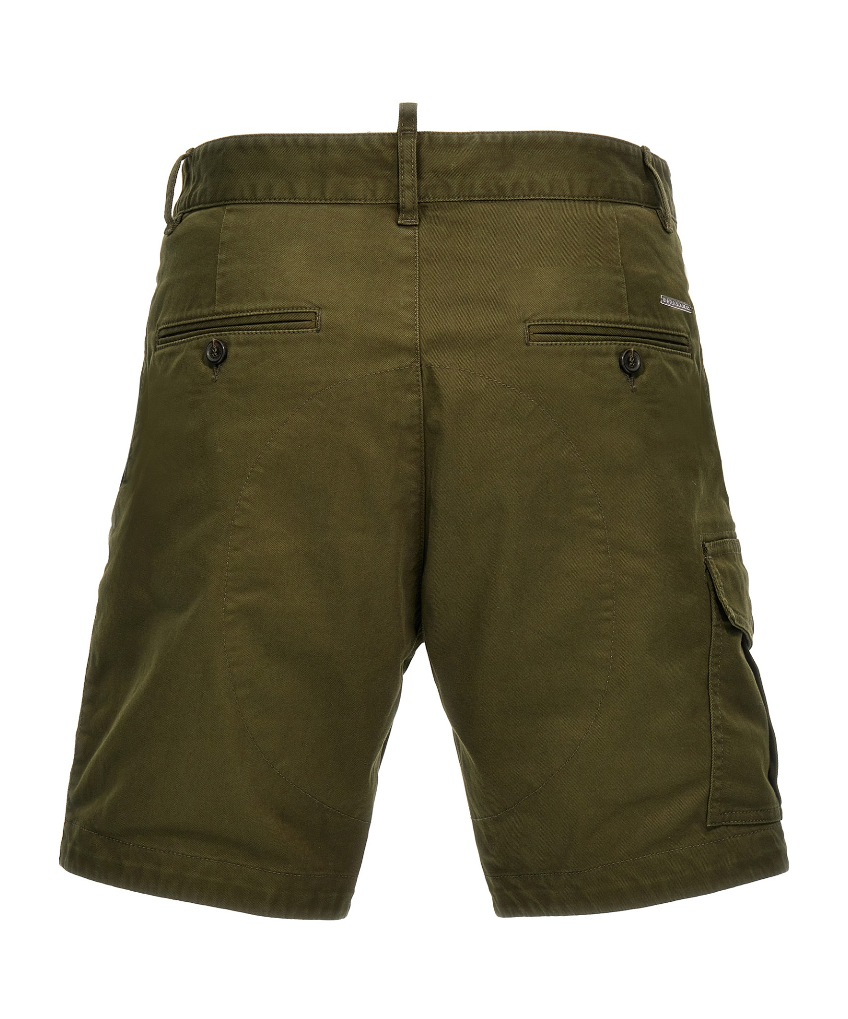 Dsquared2 Cargo Style Shorts Featuring Multiple Pockets In Green