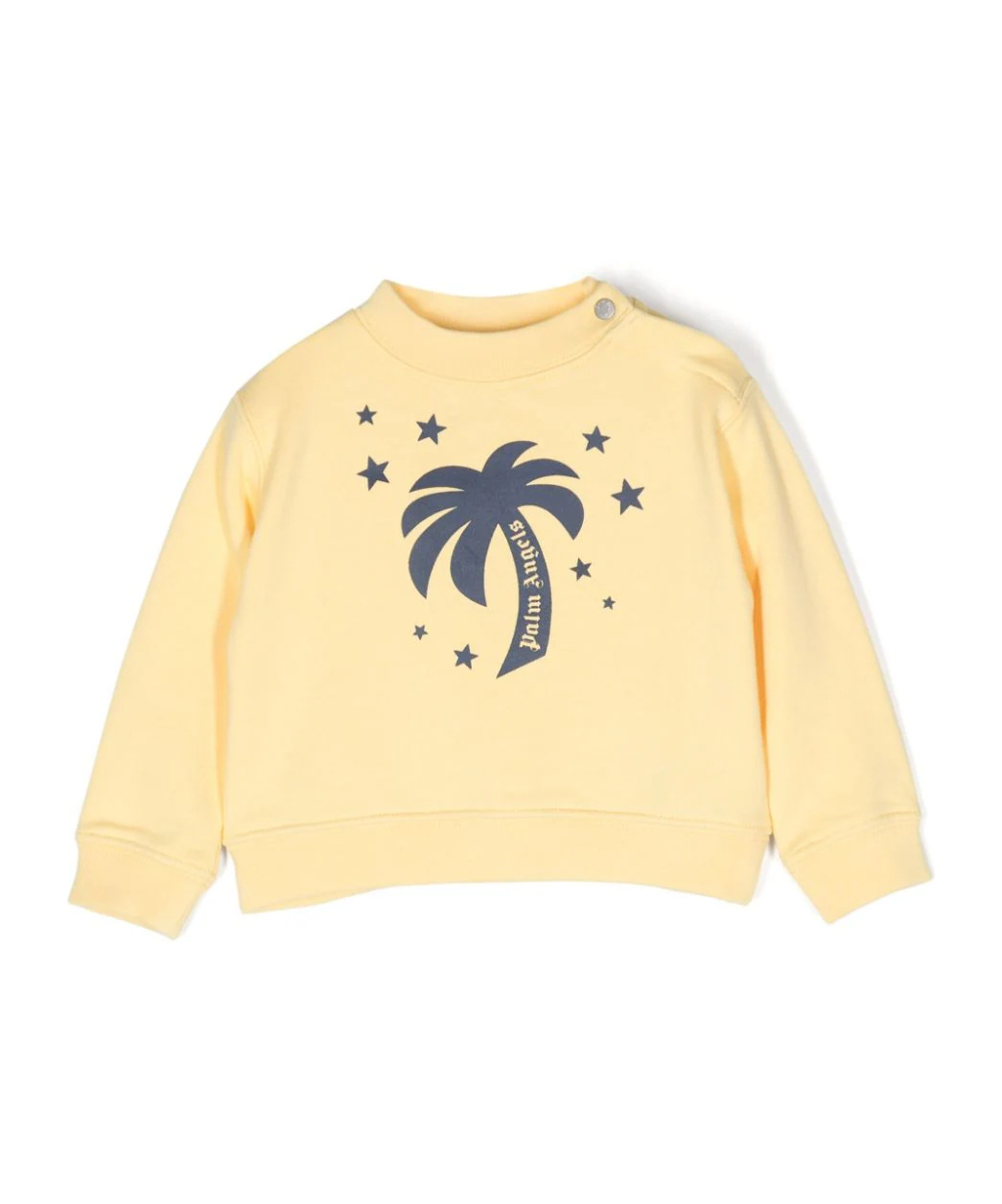 Palm Angels Logo-print Cotton Sweatshirt In Nude