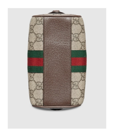 Gucci Ophidia Mini Gg Canvas Crossbody Bag In Nude