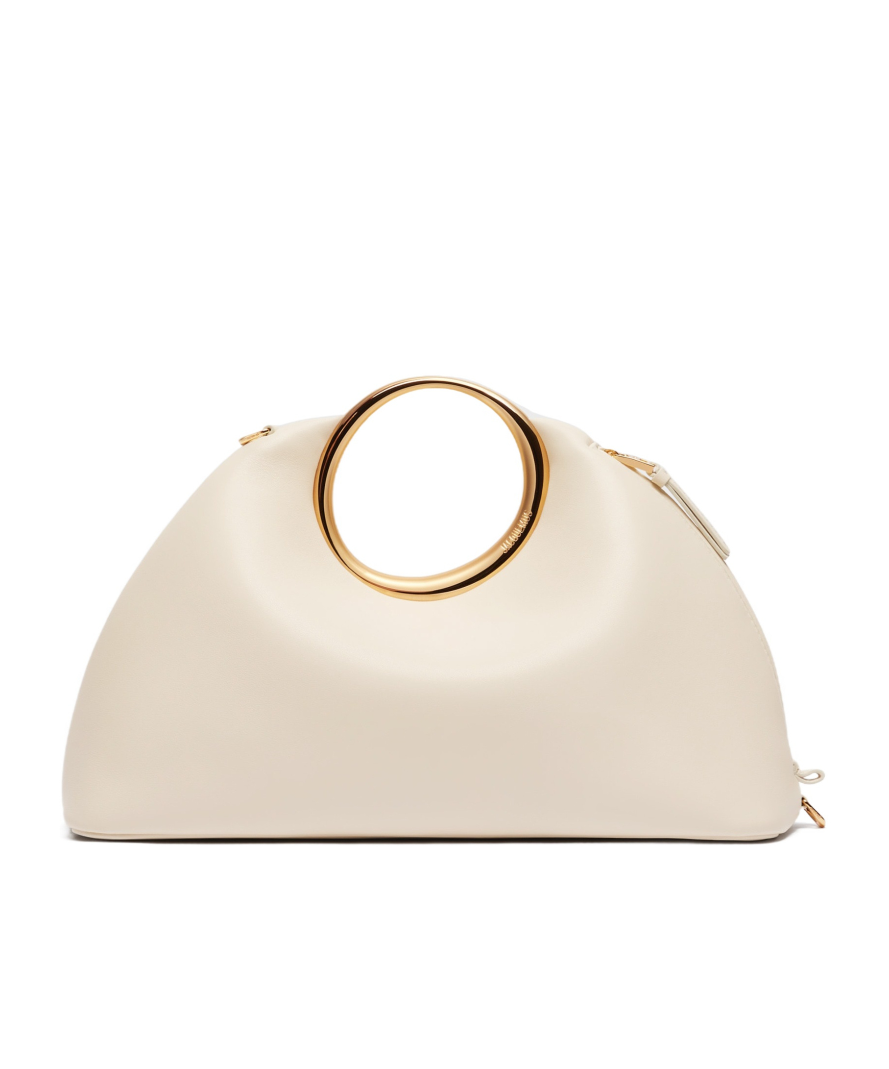 Jacquemus Le Calino Leather Top Handle Bag In Nude