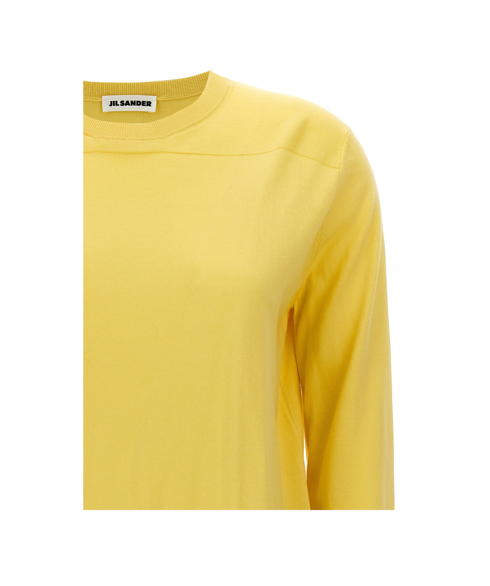 Jil Sander Women Round-neck Sweater In Yellow