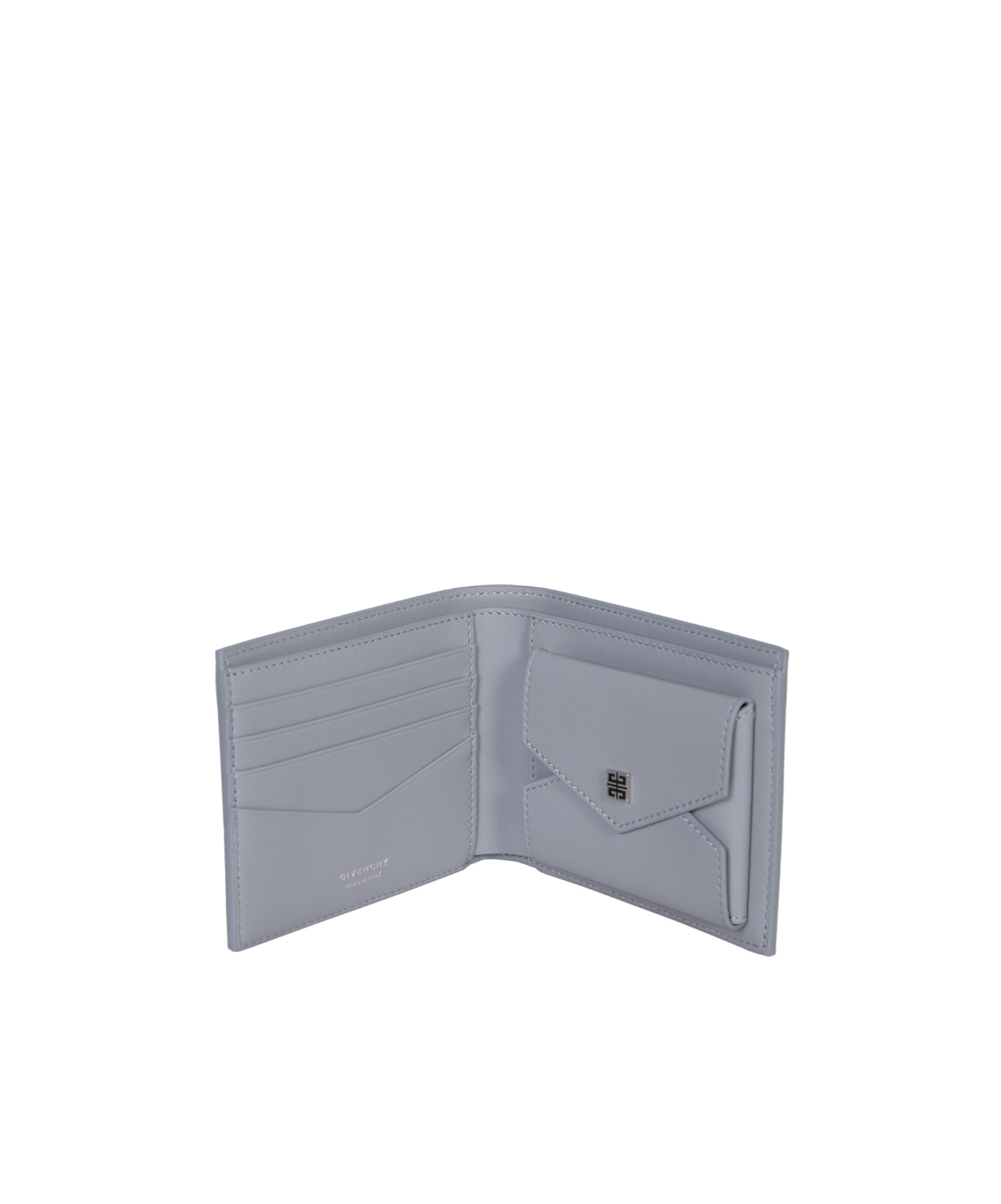 Givenchy 4g Micro Bi-fold Wallet In Gray