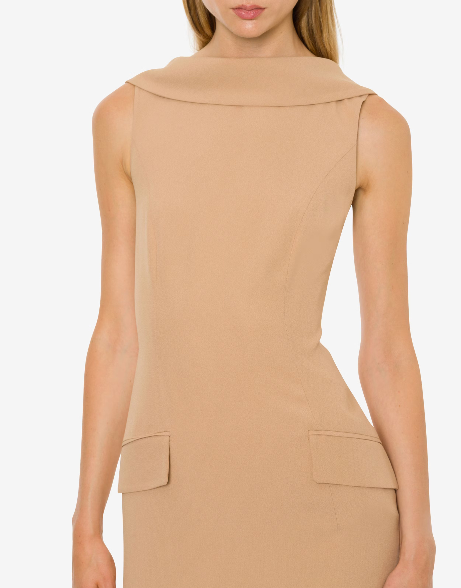 Alberta Ferretti Ruffled Flared Maxi Dress In Nude