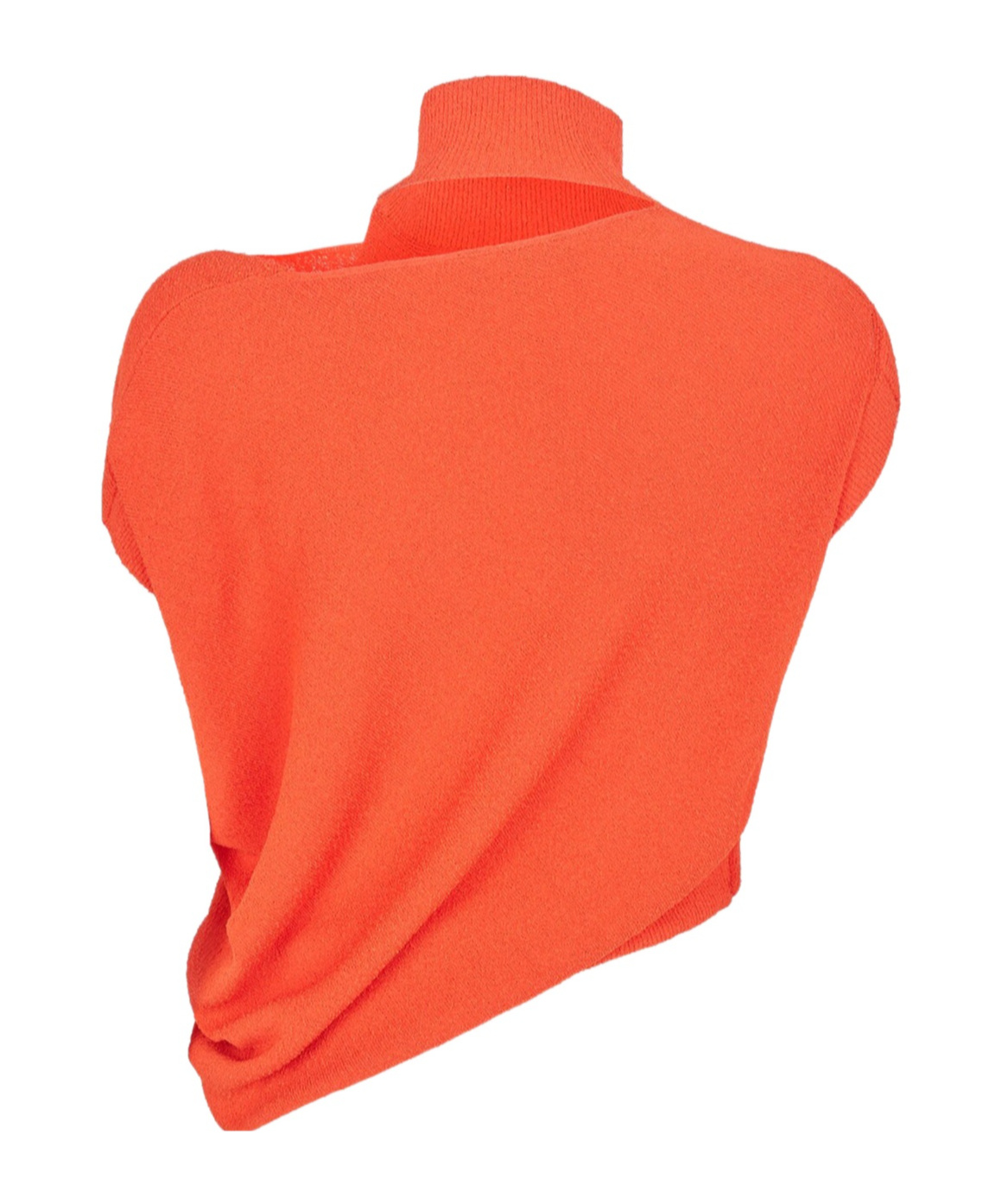 Fendi Cut-out Detailed Cropped Jumper In Orange